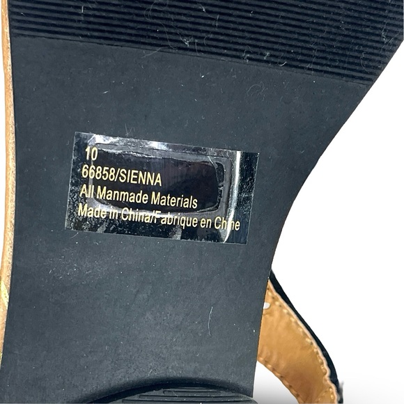 🧜🏼♀️ Maurice’s Woven Black Sandals Size 10 - Picture 4 of 6